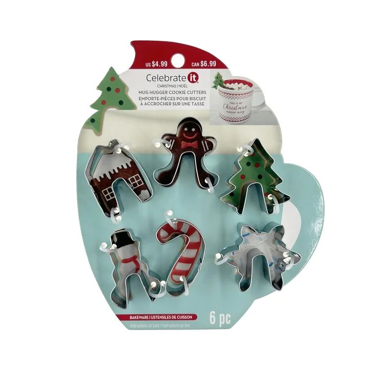 Mug Hugger Christmas Cookie Cutter Set by Celebrate It™-Christmas Party and Baking | Walmart (US)