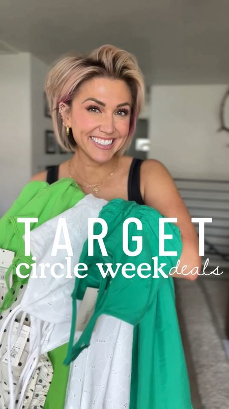 30% off the cutest spring dresses and sandals as part of the Target circle week deals!! 
My stats: I’m just shy of 5’4” about 135lbs, & pear shaped.
Wearing the small in all dresses and 6 in all sandals 


#LTKsalealert #LTKxTarget #LTKfindsunder50