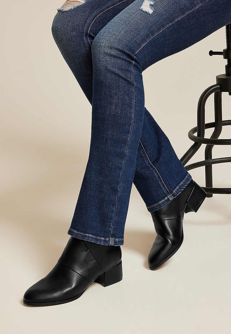 SuperCush Rue Block Heel Ankle Boot | Maurices