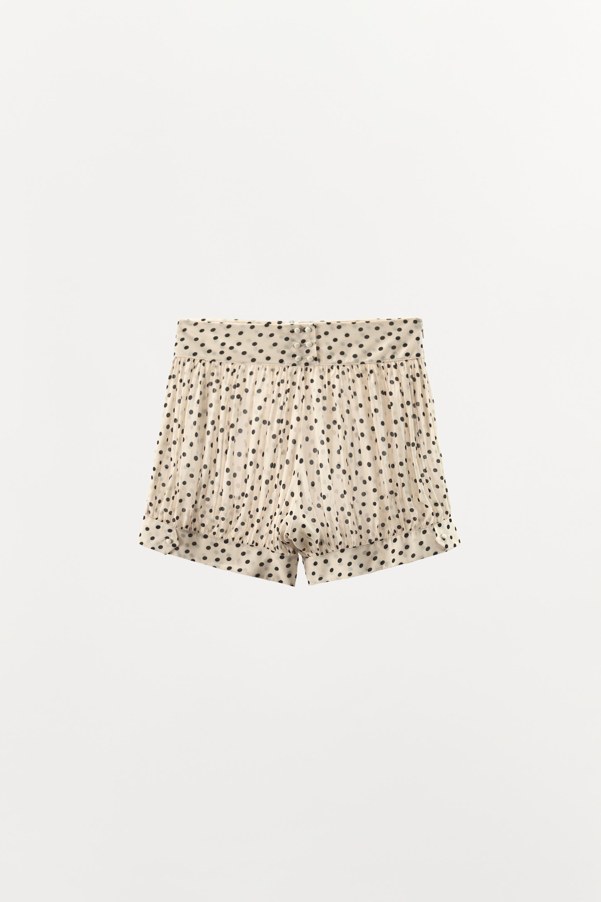 DOT PRINT SAROUEL SHORTS | Zara UK