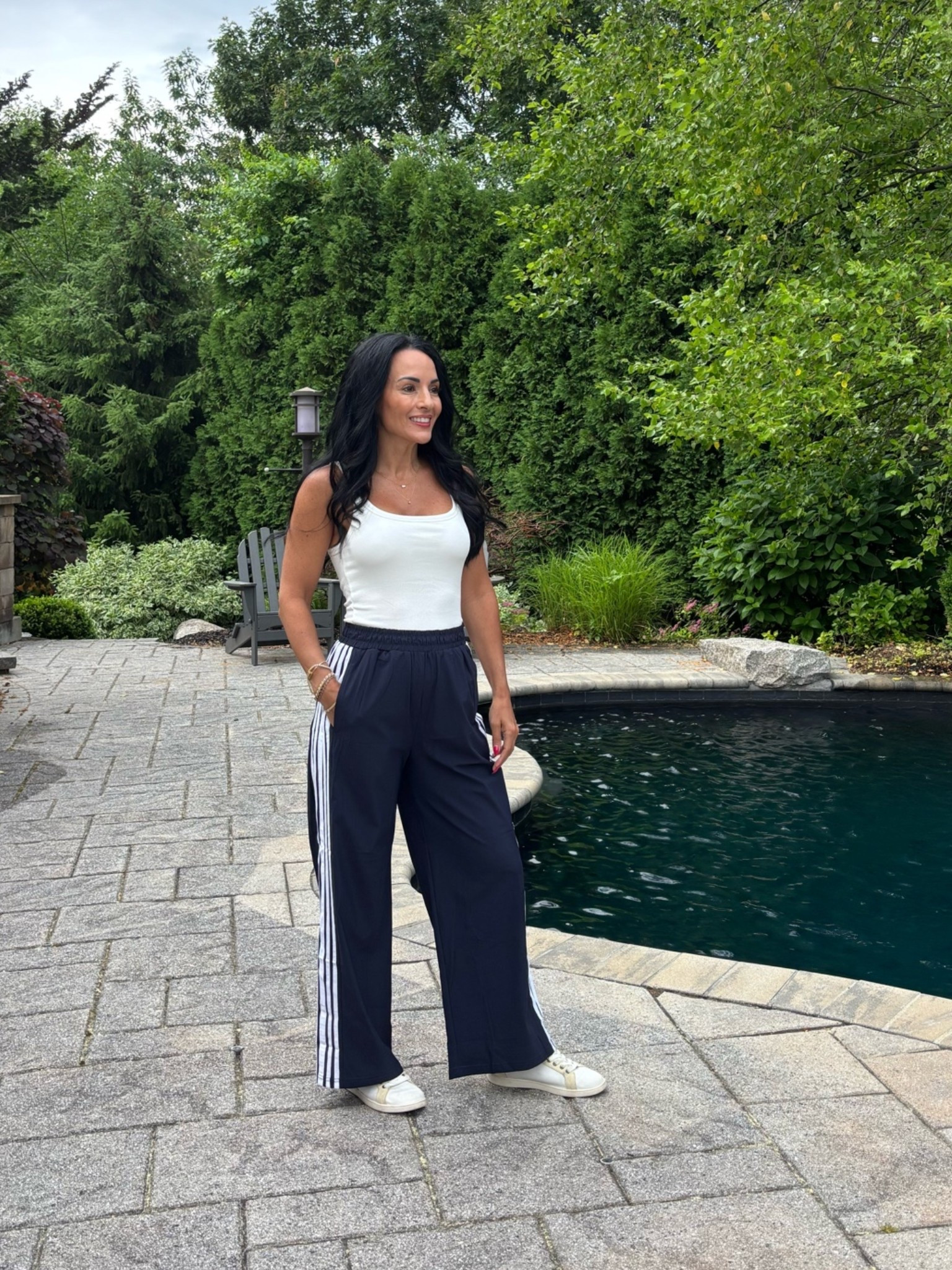 Amazon track pants on sale with a ribbed tank top that has a built-in bra

#LTKootd #LTKSaleAlert #LTKActive