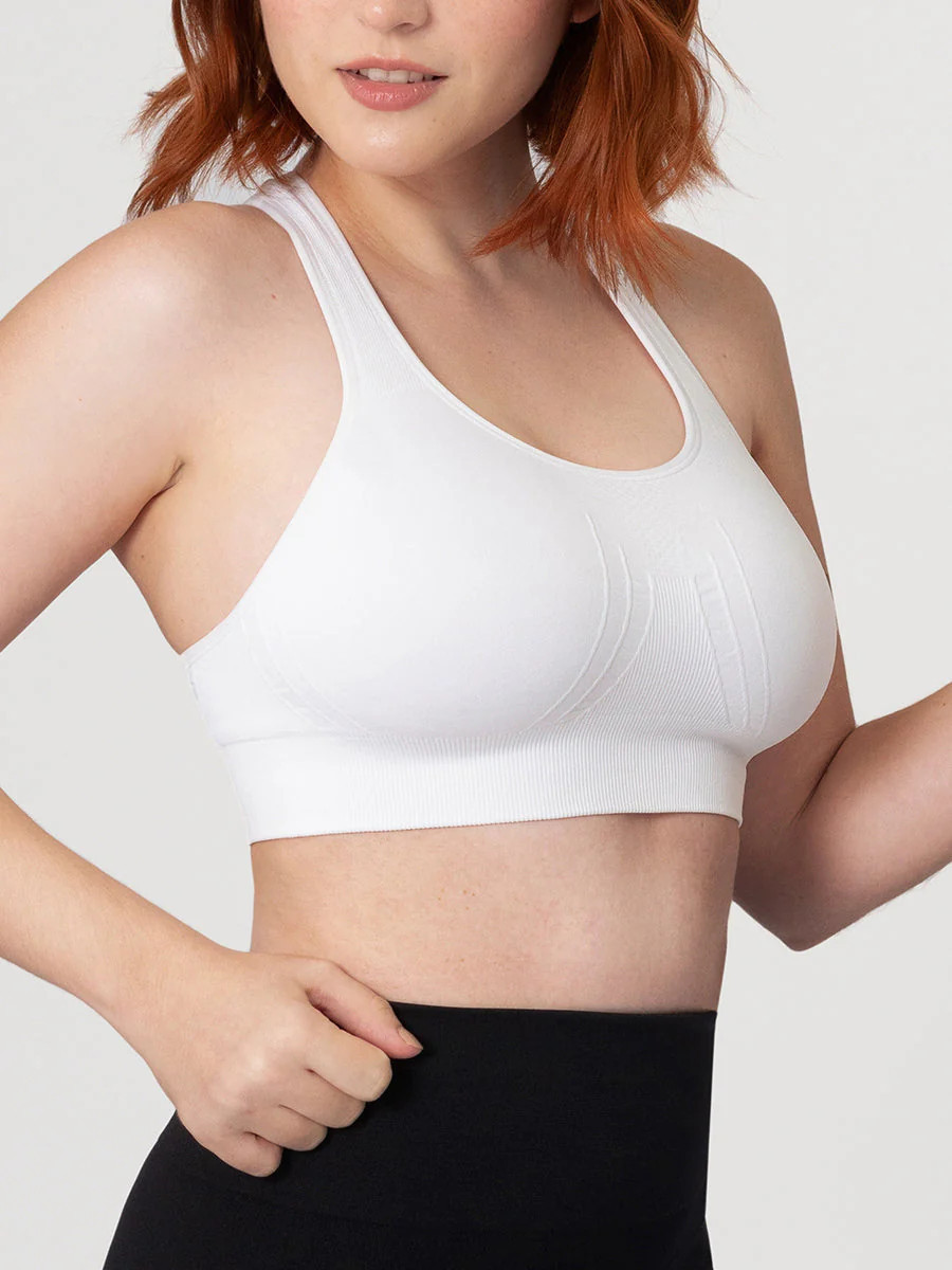 Truekind Reactive Sport Bra Shapewear White S | Shapermint