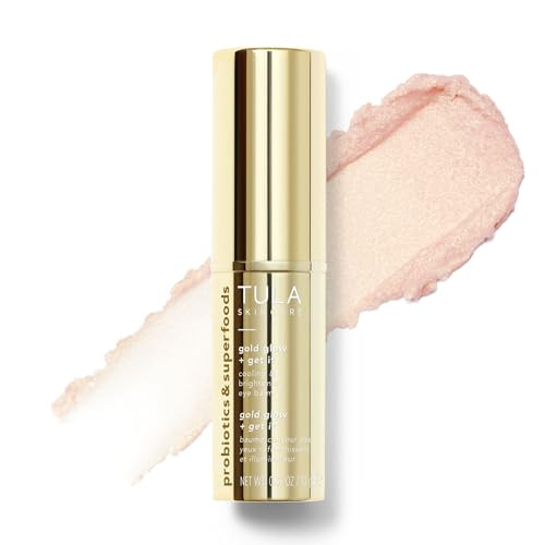 TULA Skin Care Eye Balm Gold Glow - Dark Circle Treatment, Instantly Hydrate and Brighten Undereye Area, Portable and Perfect to Use On-the-go, 0.35 oz. | Amazon (US)