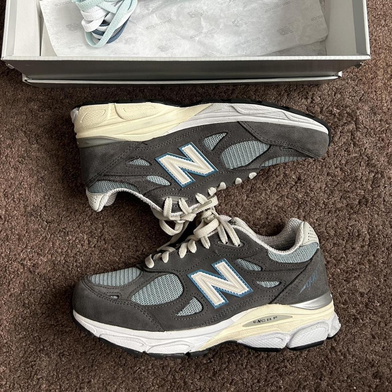New Balance Men's Sneakers - Blue/Grey - US 5 | Depop US