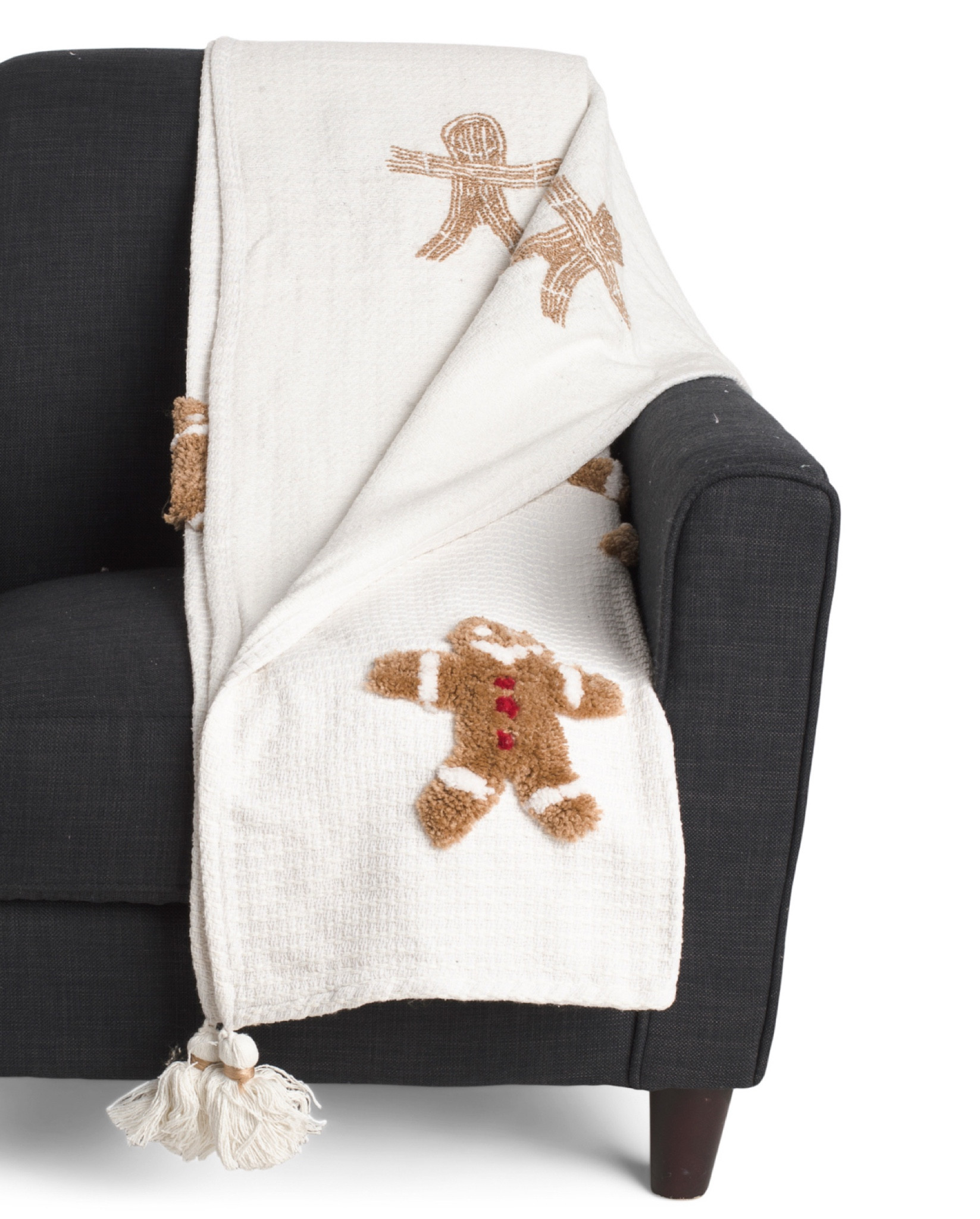 Gingerbread Christmas blanket! This is new this year and it will sell out! Christmas decor, indoor holiday decor, TJ maxx home goods Christmas 

#LTKSeasonal #LTKFamily #LTKHome
