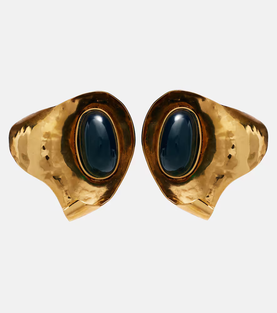 Saint Laurent Petal clip-on earrings | Mytheresa (UK)