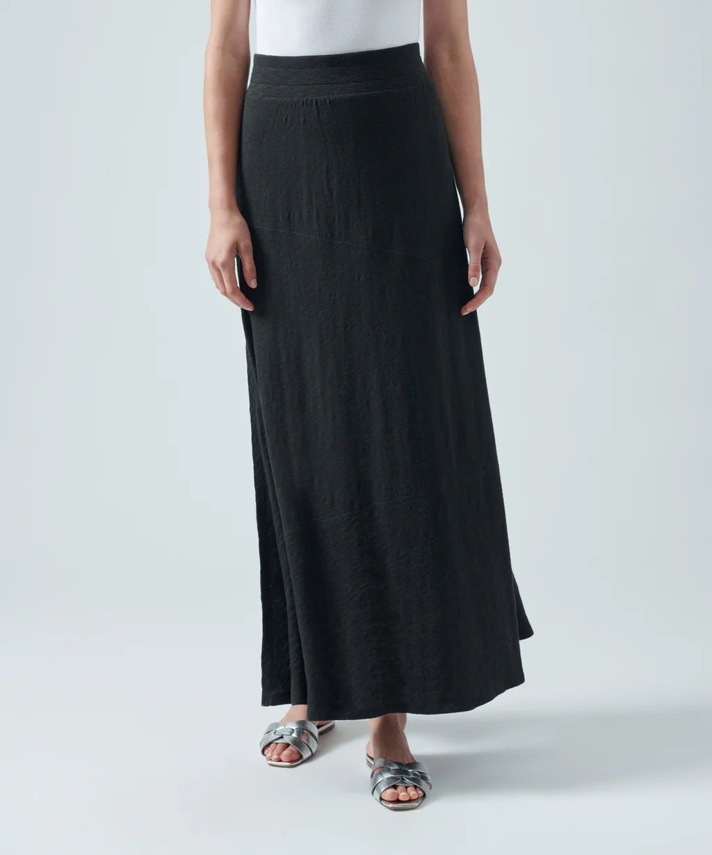 Slub Jersey Maxi Skirt - Black | ATM Collection