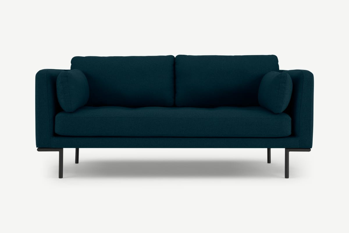 HomeSofas & ArmchairsSmall & 2 Seater SofasHarlow Large 2 Seater Sofa, Elite Teal | MADE.COM (UK)