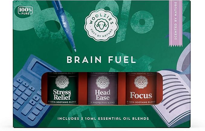 Woolzies 100% Pure & Natural Brain Fuel Essential Oil Set | Highest Quality Aromatherapy Therapeu... | Amazon (US)