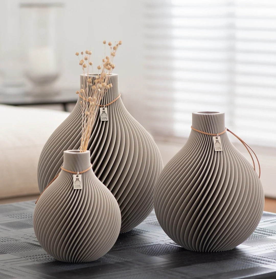 Vase Sphere by ICONIC HOME | 3D Vase | Sustainable | Spherical Vase | Decorative Vase | Flower Va... | Etsy (US)