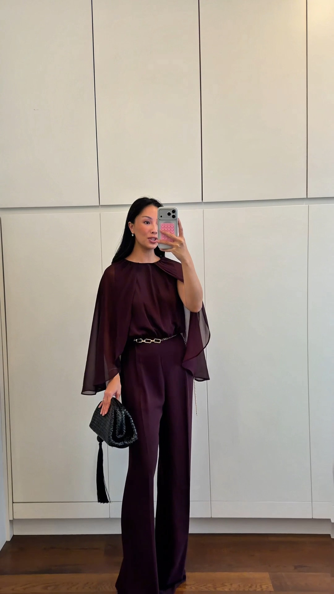 Cape jumpsuit that would be a stunning wedding guest option if you don’t want to do a dress

I’m wearing XS

#LTKootd #LTKWedding #LTKSeasonal