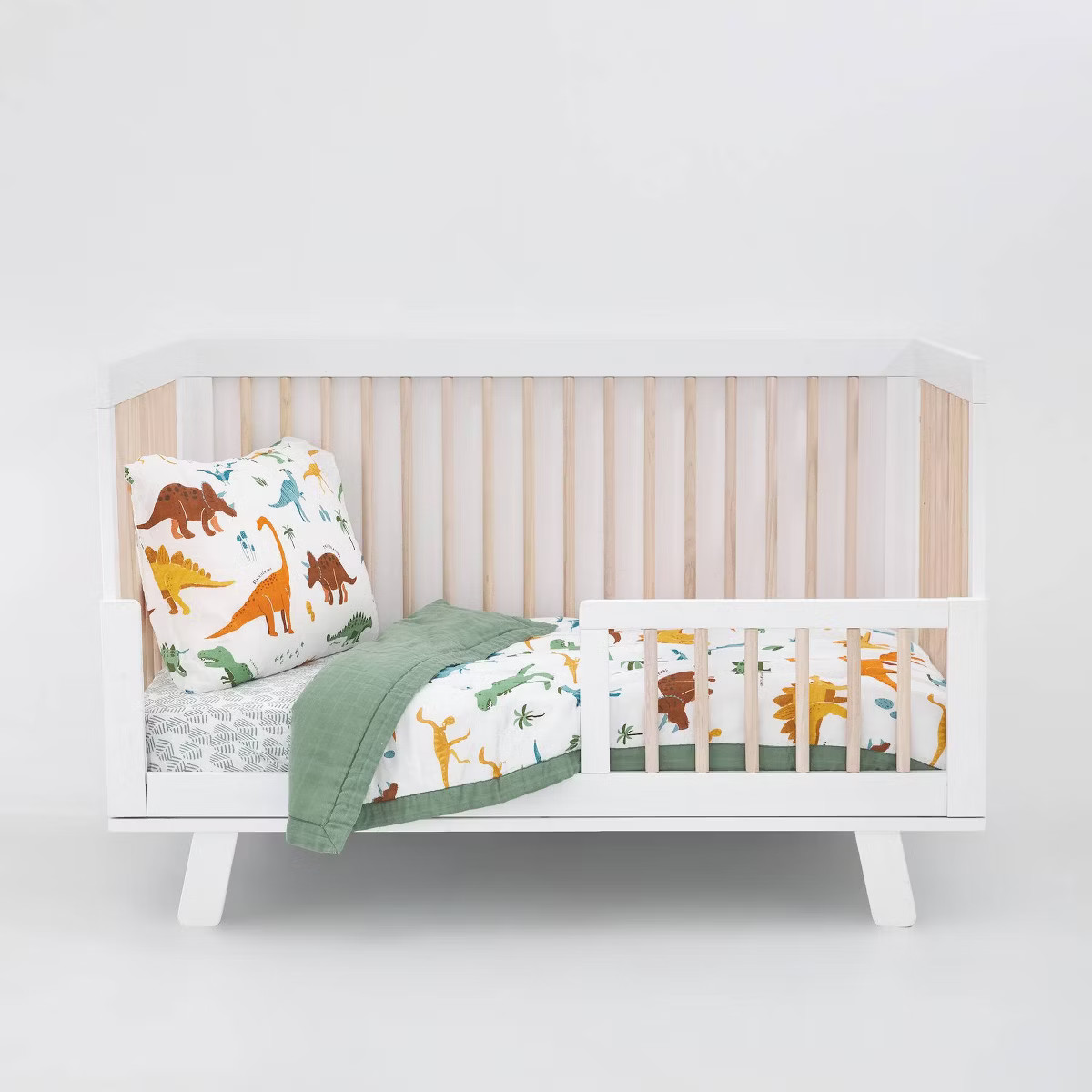 Little Unicorn Muslin Toddler Bedding Set - Dino Names | Target