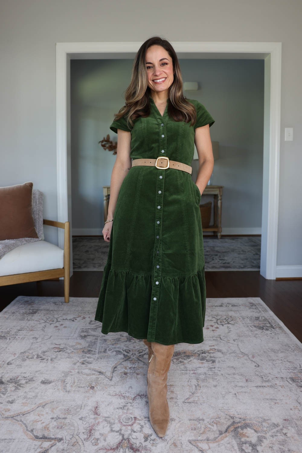 Tips for wearing knee high boots with mini, midi and maxi skirts and dresses for petites! 

Dress (J.Crew Factory): petite 00 
Boots: true to size 15” shaft in a size 5 
Belt linked is similar 

For size comparison, I’m 4’10” 105lbs. My measurements are 32”, 24”, 36”. I typically wear petite xxs/00/24 and have a 25” ankle inseam and a 27.5-28” full length inseam.

#LTKPetite