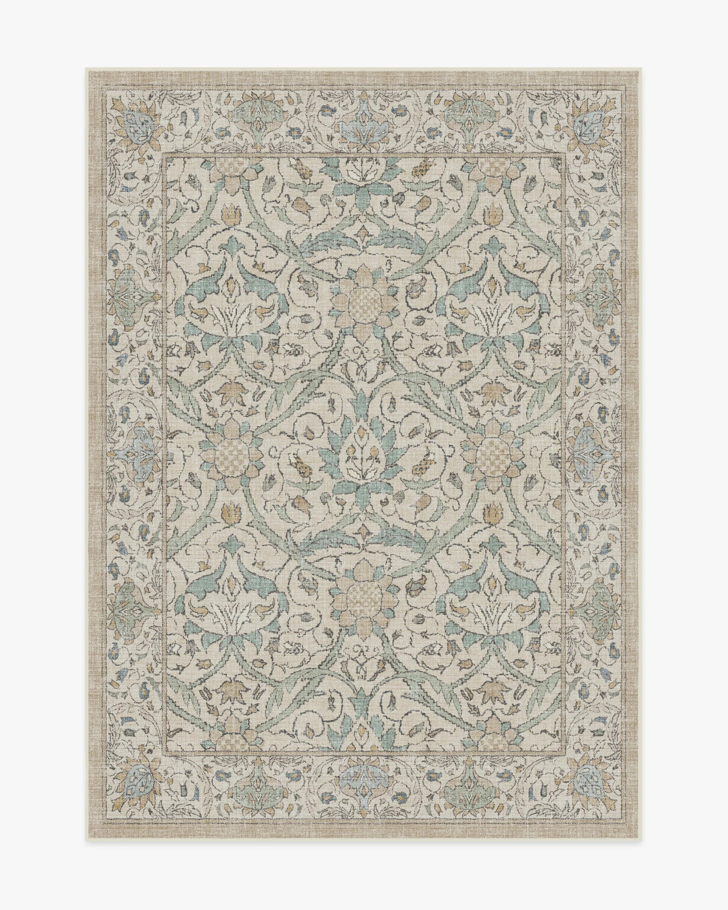 Montreal Natural Jade Rug by Morris & Co. | Ruggable US | Ruggable