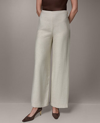 Donna Karan New York Women's Mid-Rise Wide-Leg Pants - Macy's | Macy's