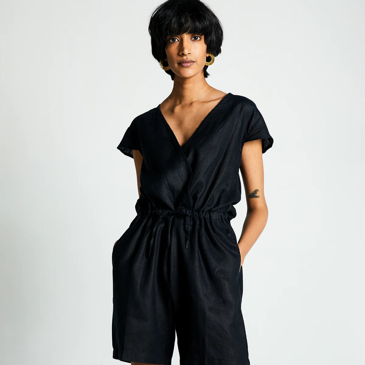 Smoke and Mirrors Romper Black | Reistor