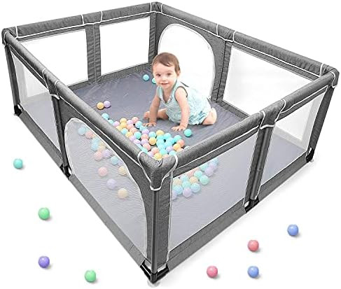 YOBEST Baby Playpen, Extra Large Play Pens for Babies, Toddlers and Kids, Indoor and Outdoor Play... | Amazon (US)