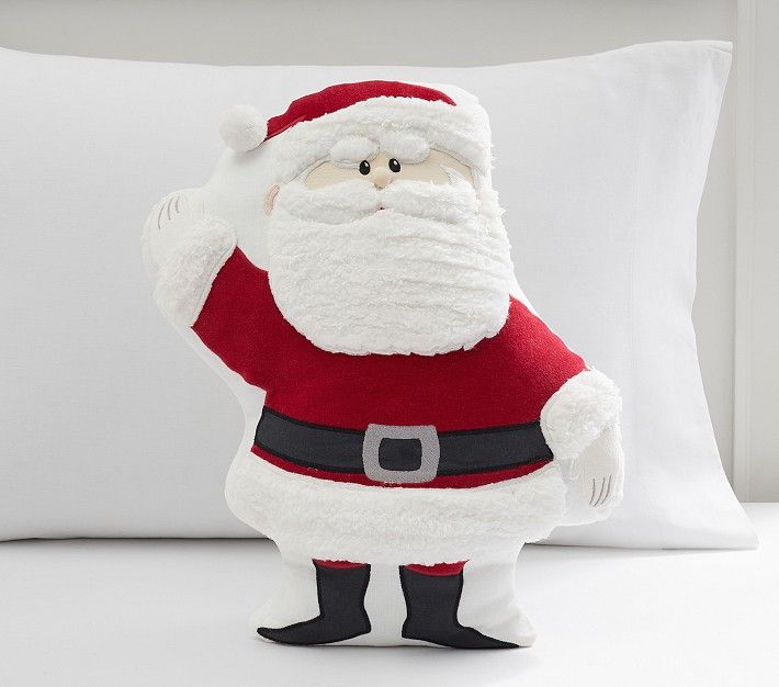 Rudolph® Santa Shaped Pillow | Pottery Barn Kids