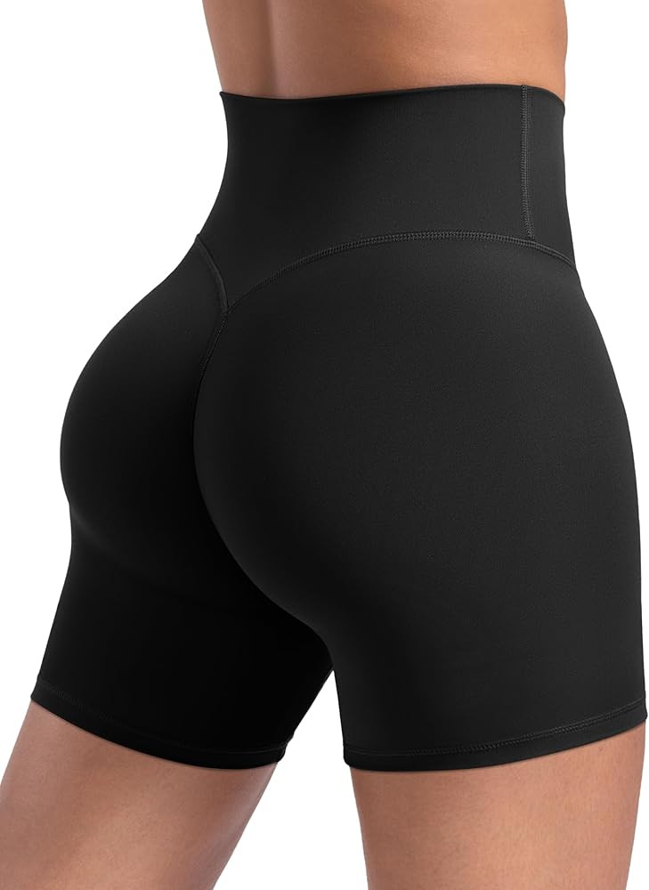 POSHDIVAH Mysticsculpt Creamlift Yoga Shorts - 2.5"/4"/6" Double-Layer No Front Seam Scrunch High... | Amazon (US)