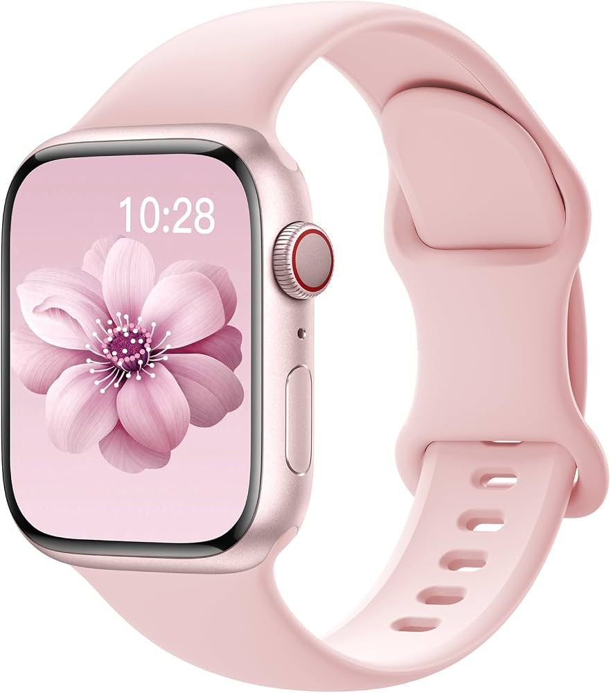 Sport Silicone Band Compatible with Apple Watch Bands 40mm 38mm 41mm 44mm 45mm 42mm 49mm Women Me... | Amazon (US)