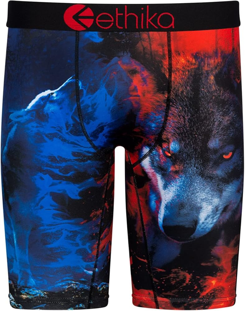 Ethika Boys Staple Boxer Brief | Spirit Wolf | Amazon (US)