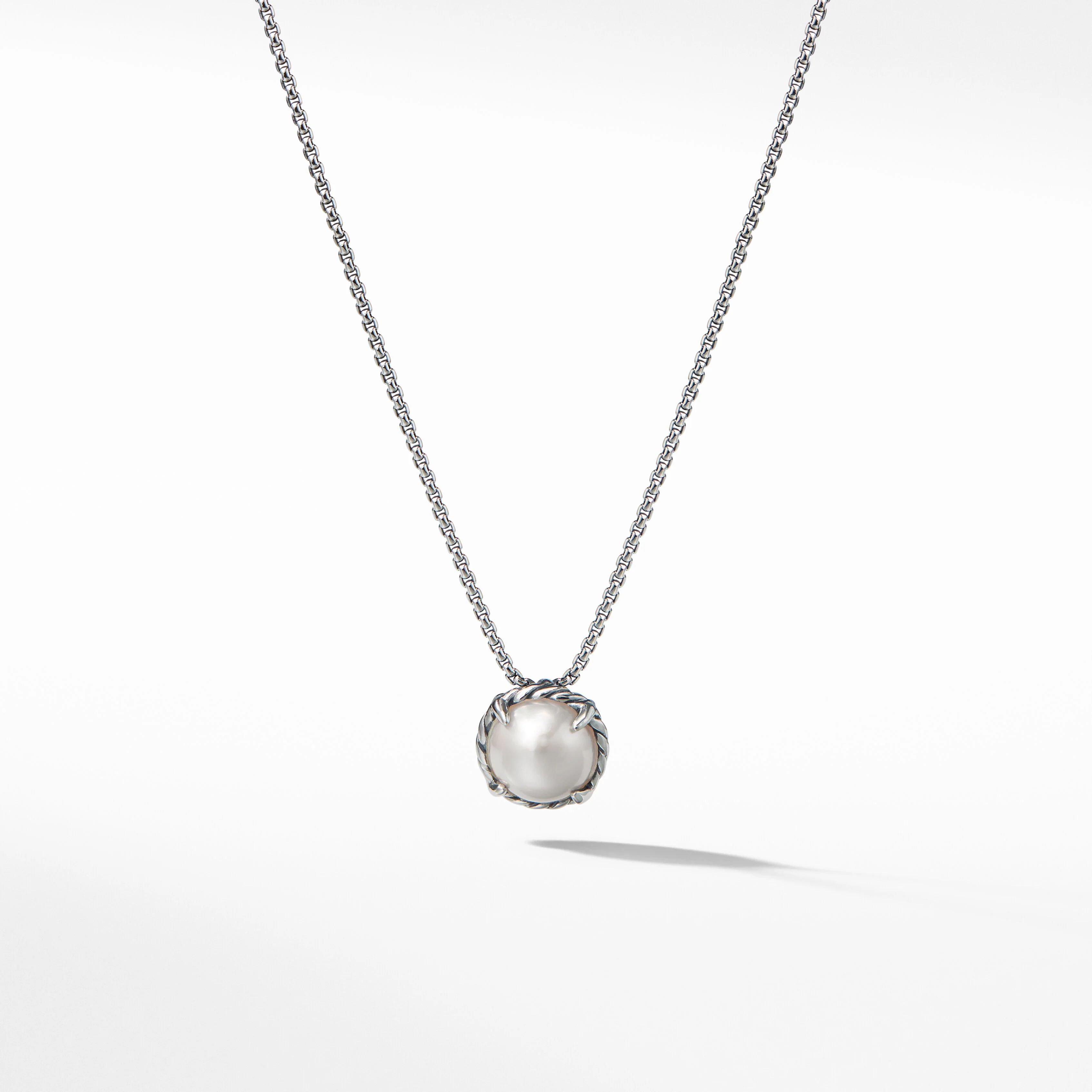 Petite Chatelaine® Necklace in Sterling Silver with Pearl | David Yurman