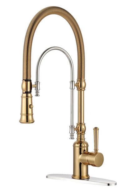 Brass and chrome antique inspired kitchen pull down faucet

#LTKhome #LTKsalealert