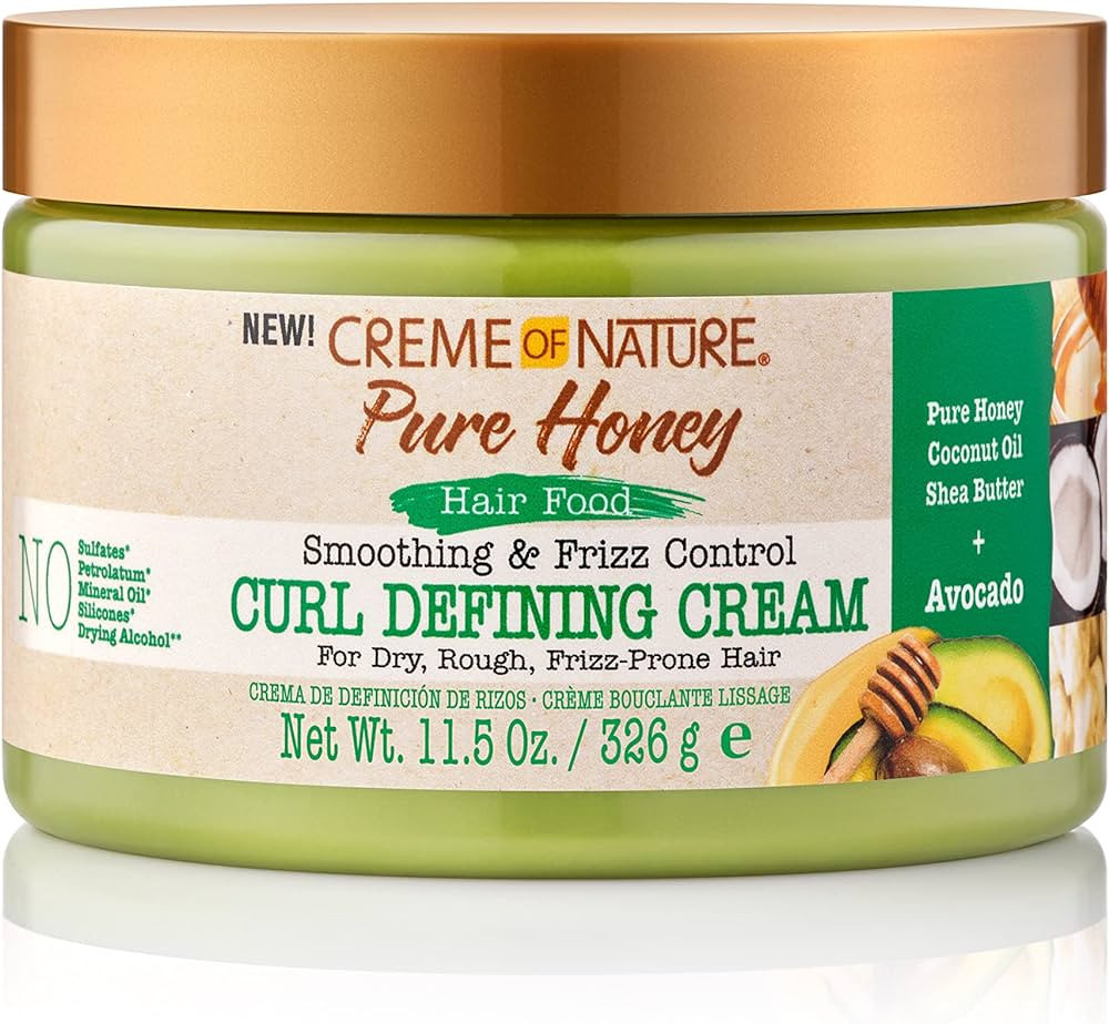 Creme of Nature, Avocado Hair Cream, Curl Cream for Curly Hair, Honey and Avocado Collection, 11.... | Amazon (US)