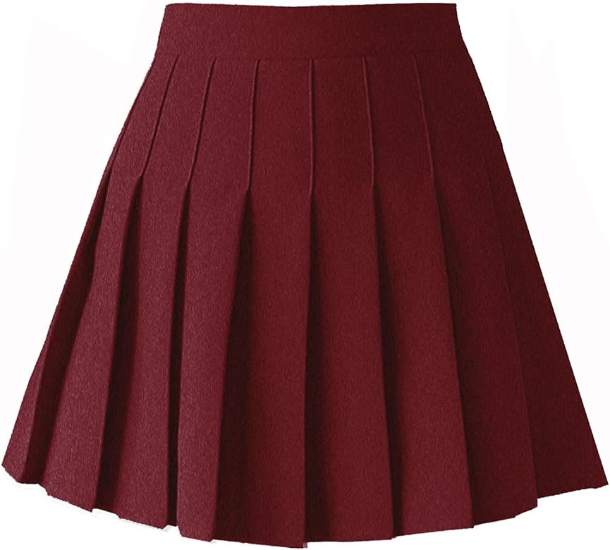 Women's High Waist A-Line Pleated Mini Skirt Short Tennis Skirt | Amazon (US)