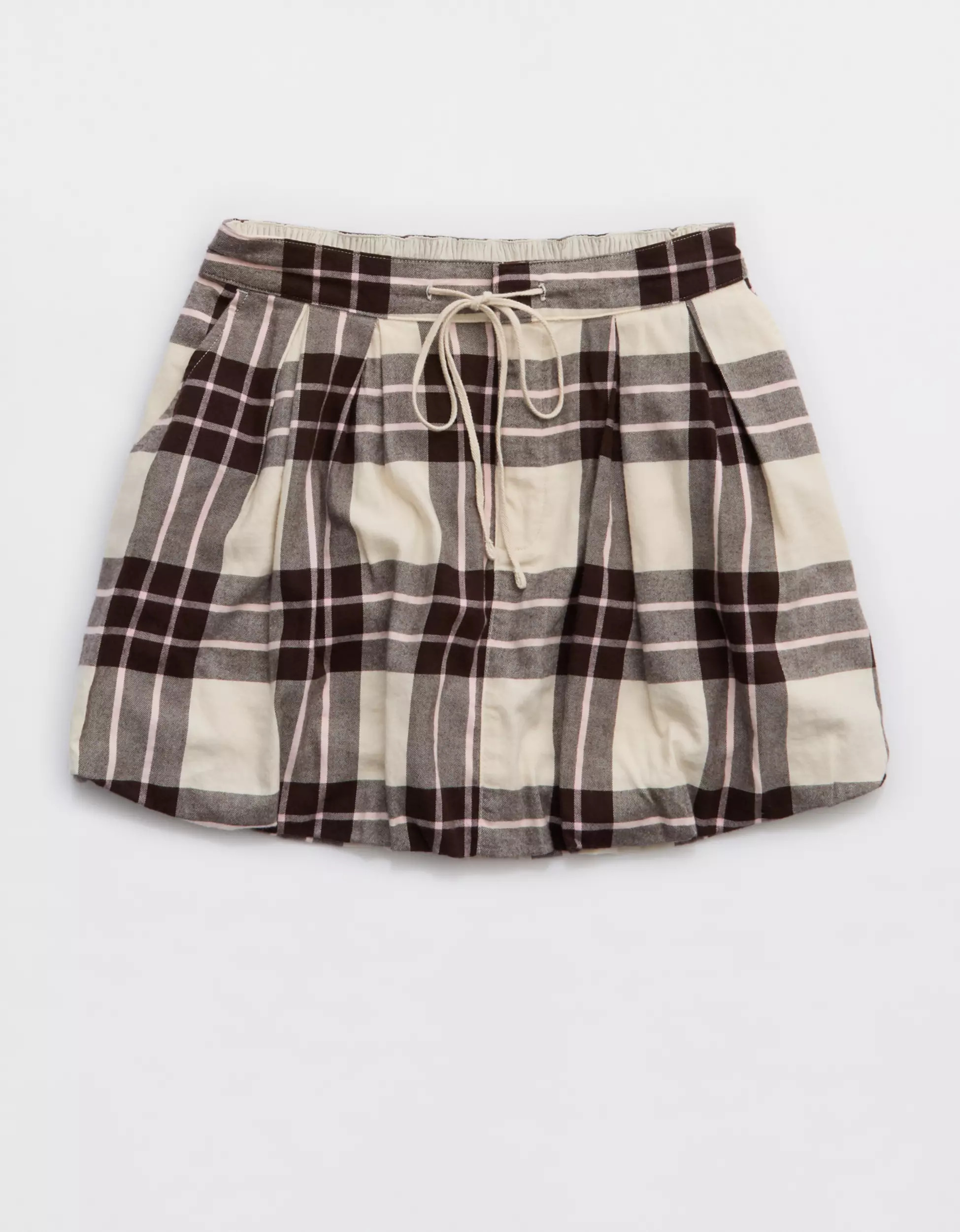 Aerie Plaid Bubble Skirt | Aerie