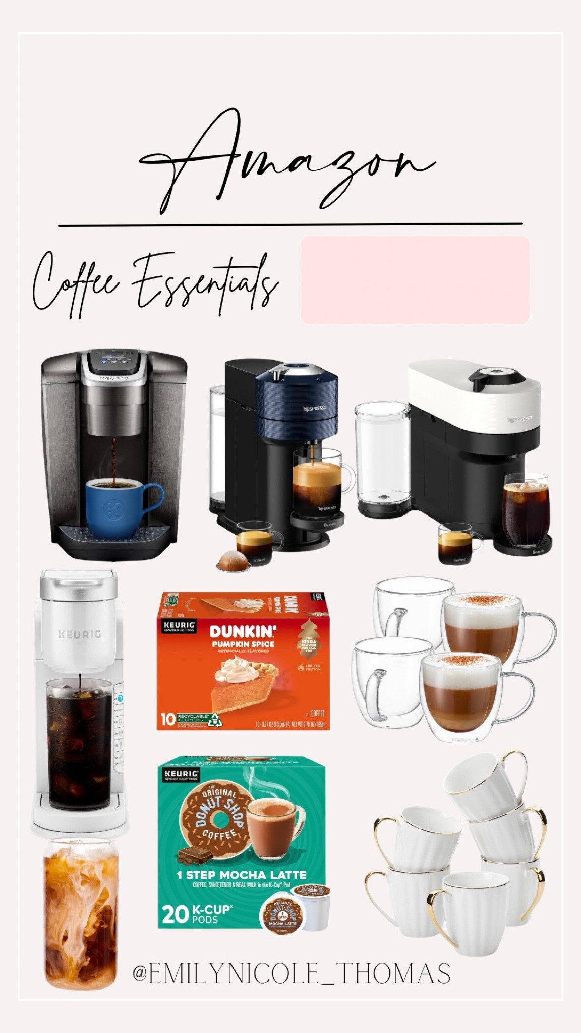 Amazon Coffee Essentials☕️

Amazon, Amazon finds, Amazon deals, Keurig, k-cups, Nespresso, coffee machine, coffee maker, iced coffee, glass coffee mugs, coffee mugs, glass cups, holiday gifts, Christmas gift

#LTKHome #LTKHoliday #LTKGiftGuide