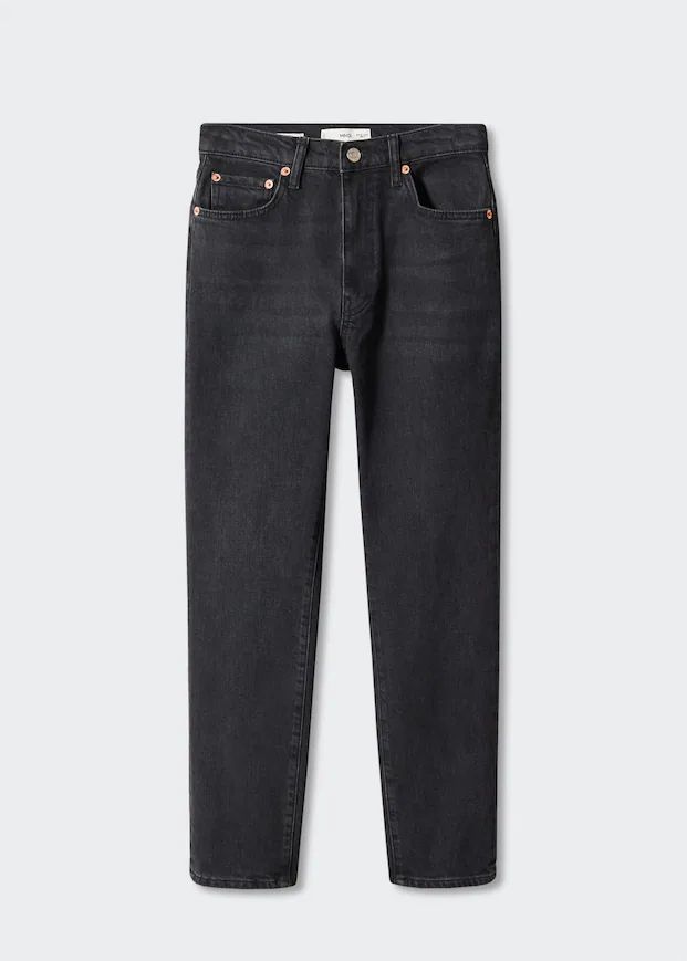 Straight-fit cropped jeans -  Women | Mango USA | MANGO (US)