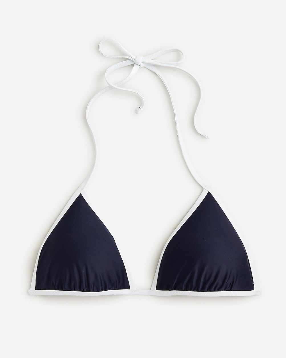 String bikini top with contrast trim | J.Crew US