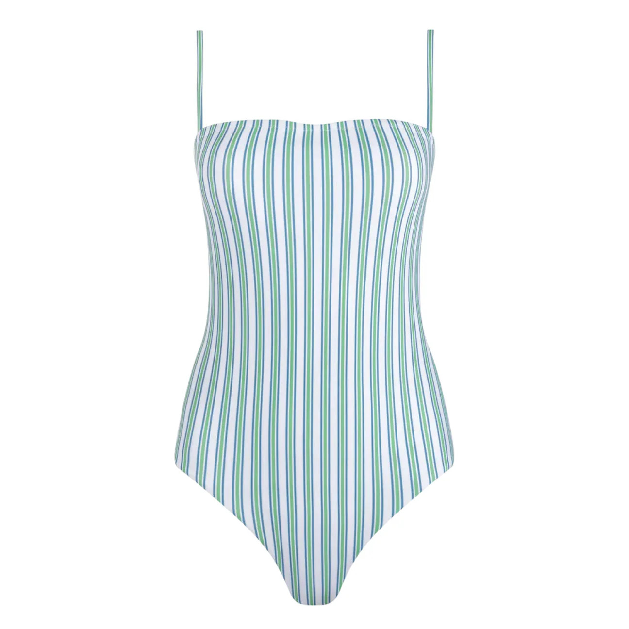 women's tamarin stripe low back one piece | Minnow