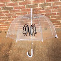 Custom Monogram Clear Umbrella Dome Monogrammed Birthday Gift Valentine Gift Christmas Gift | Etsy (US)
