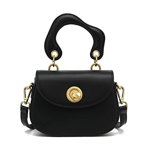 Scarleton Crossbody Bags for Women, Purses for Women, Satchel Shoulder Bag, Lightweight Gold Chain Crossbody Bag Purse, H210601 - Black | Amazon (US)