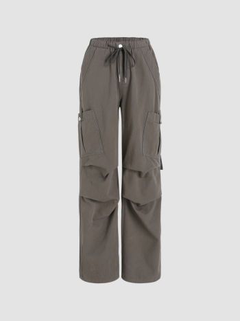 Denim Drawstring Cargo Pants - Cider | Cider