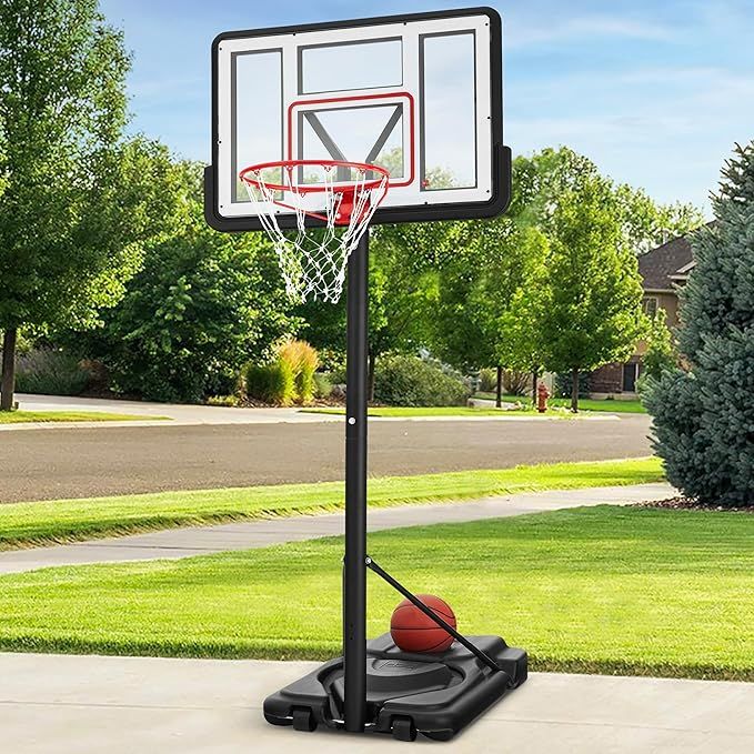 Best Choice Products 10ft Regulation-Size Basketball Hoop, 7.5-10ft Height Adjustable Outdoor Por... | Amazon (US)