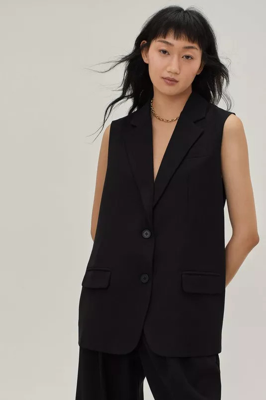 Sleeveless Single Breasted Tailored Waistcoat | Nasty Gal (US)