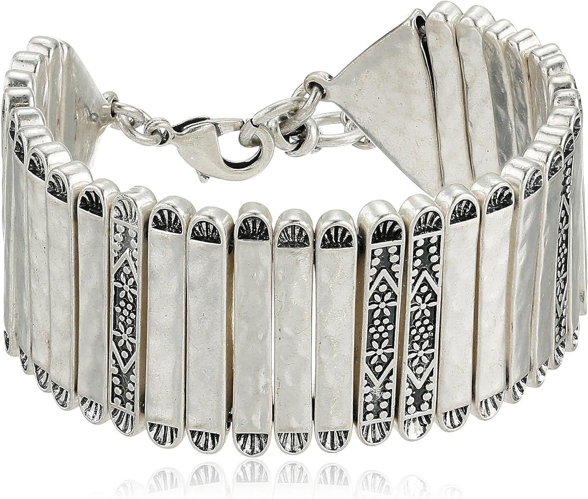 Lucky Brand Silver-Tone Statement Link Bracelet | Amazon (US)