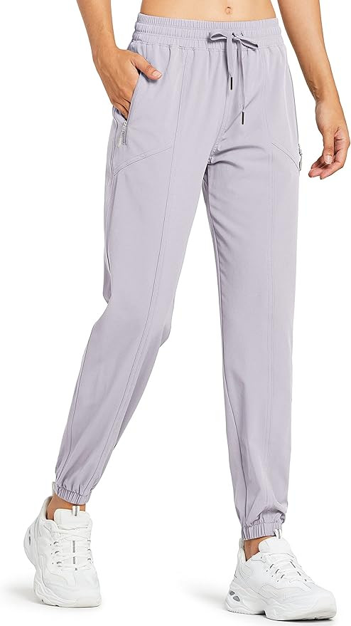 Libin Women's Lightweight Joggers Pants Quick Dry Running Hiking Pants Athletic Workout Track Pan... | Amazon (US)