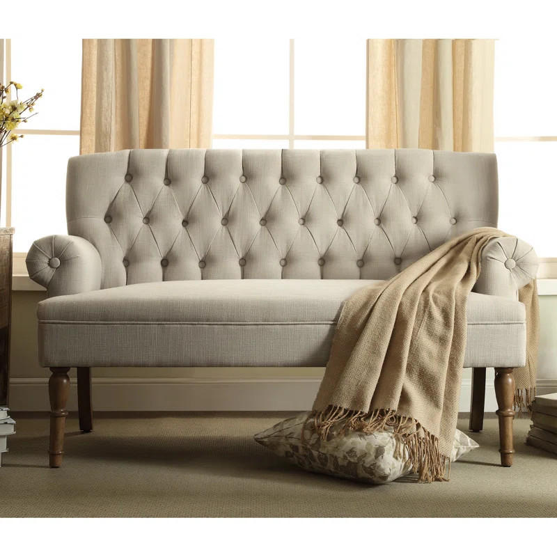 Hermosa 60'' Flared Arm Settee | Wayfair North America