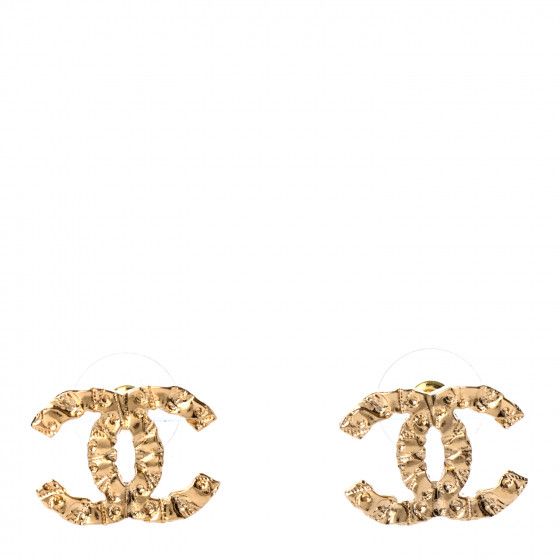 CHANEL

Metal Textured CC Earrings Gold | Fashionphile