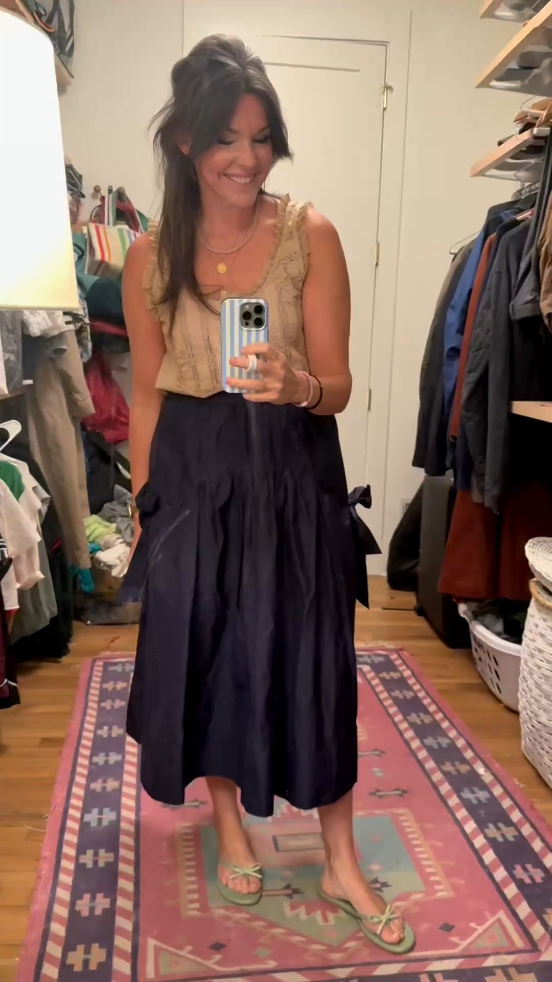 Love this fun skirt that will transition so well to fall! I love the bow detail, and it’s so comfortable!

#LTKdayinmylife #LTKOver40 #LTKootd
