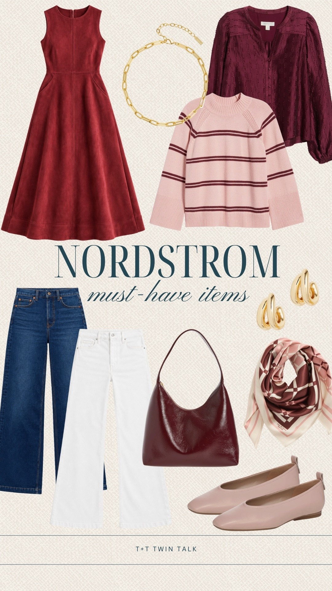 Nordstrom has so many pretty pieces for fall, from rich burgundy dresses and blouses to classic denim and soft pink flats. These are a few must-have finds that can be mixed and matched throughout the season.

#LTKSeasonal #LTKOver40 #LTKMidsize