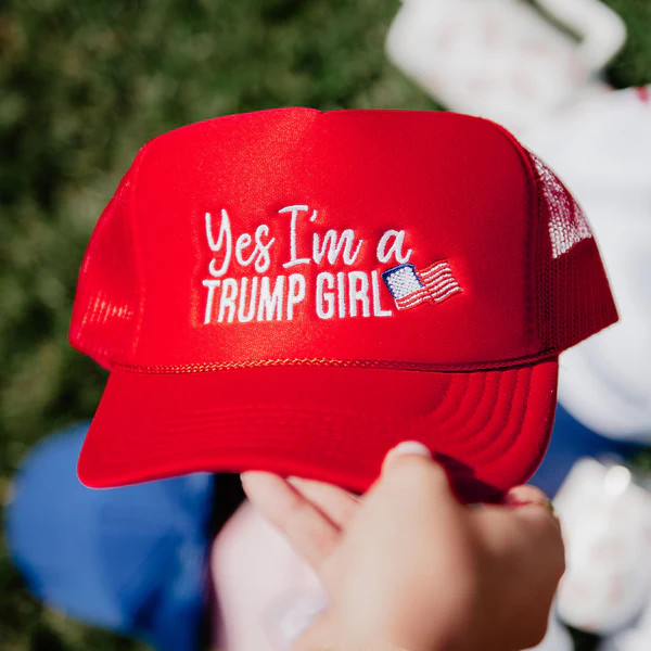 Yes I'm a Trump Girl Women's Foam Hat | Katydid.com