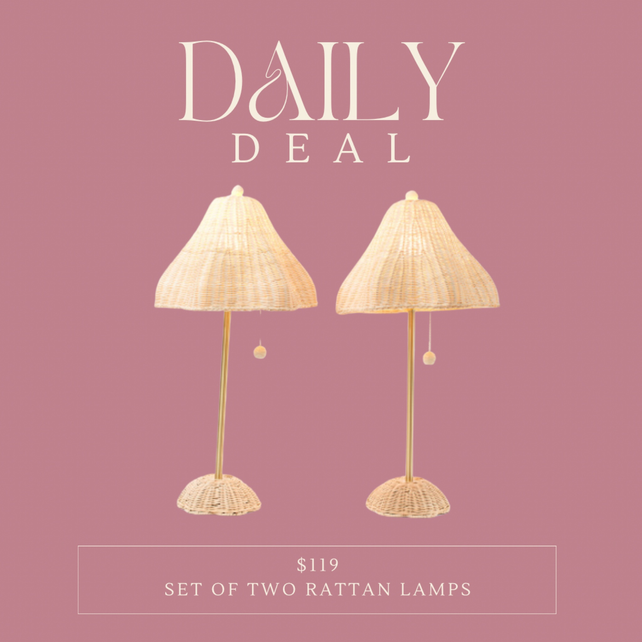 Obsessed with these stunning Rattan lamps! 😍 Can you believe they're only $120? Absolute steal! Don't miss out, grab yours before they're gone! #RattanLove #HomeDecor #BargainFind 

#LTKkids #LTKsalealert #LTKhome