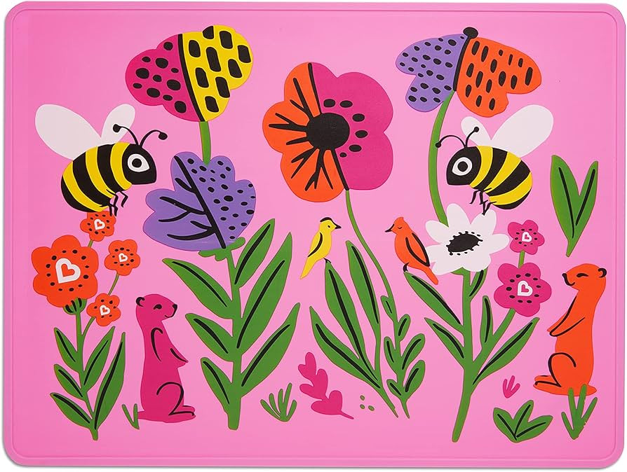 Munchkin® WildLove Reversible Silicone Placemat for Kids, 1pk, Bee | Amazon (US)