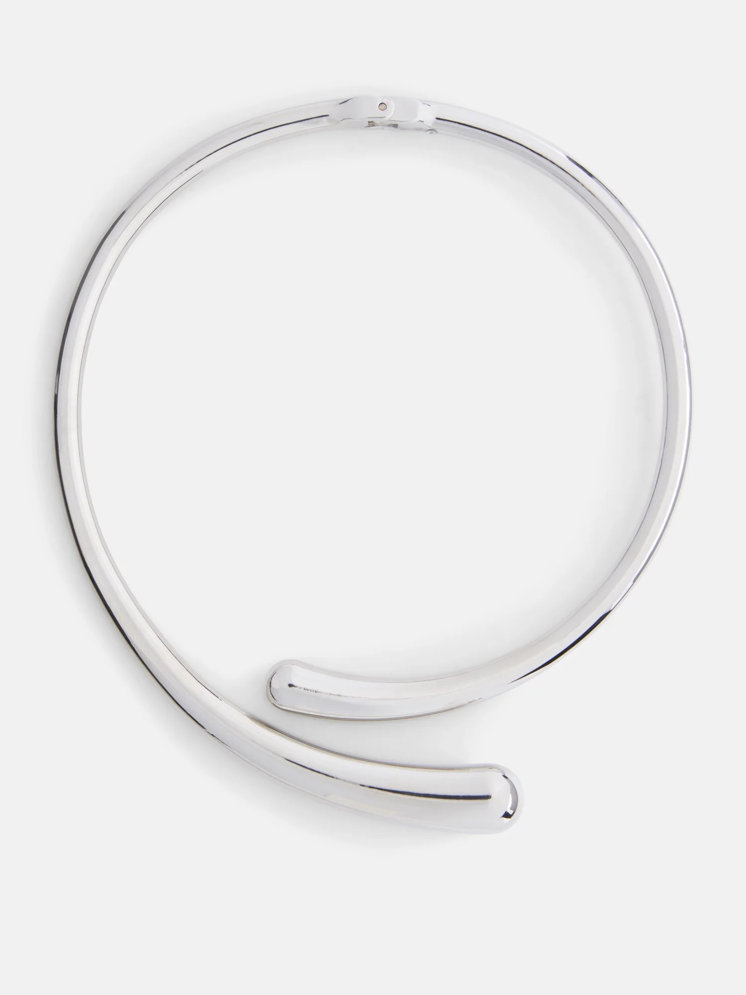 Scoop Wrap Choker Necklace, Silver-Tone | Walmart (US)