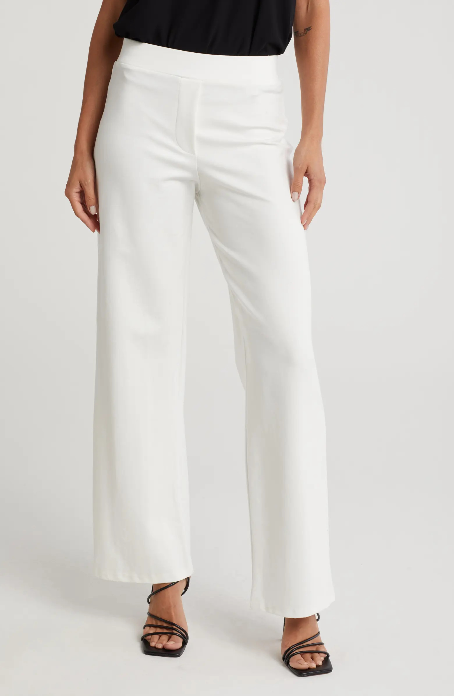 BY DESIGN Kim Wide Leg Pull-On Pants | Nordstromrack | Nordstrom Rack